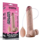 Lovetoy Soft Ejaculation Cock With Ball 9” pumpás tapadókorongos dildó