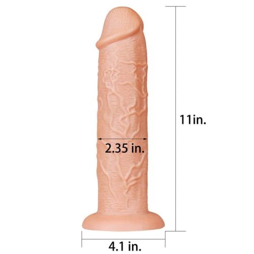 11'' Realistic Long Dildo Tapadókorongos dildo