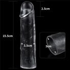 Lovetoy Flawless Clear Penis Sleeve Add 1'' Péniszhosszabbító