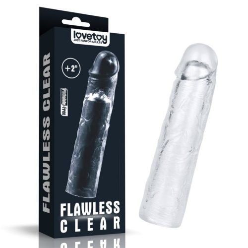 Lovetoy Flawless Clear Penis Sleeve Add 2''  Péniszhosszabbító