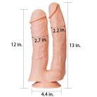 Lovetoy 12'' Realistic Mega Double  dupla dildo