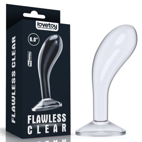 Lovetoy 6.0'' Flawless Clear Prostate Plug  Prosztata masszírozó