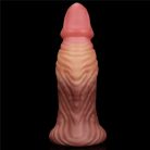 Lovetoy 7.0'' Dual layered Platinum Silicone  dildo