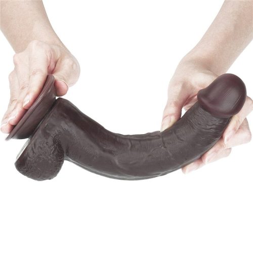 Lovetoy 9.5'' Sliding Skin Dual Layer Tapadókorongos dildó