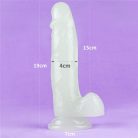 Lovetoy 7.5'' Lumino Play Dildo Tapadókorongos dildó