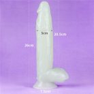 Lovetoy 10" Lumino Play tapadókorongos dildo