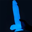 Lovetoy 10" Lumino Play tapadókorongos dildo