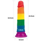 Lovetoy 7'' Prider Dildo Tapadókorongos dildó