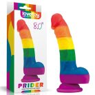 Lovetoy 8'' Prider Dildo Tapadókorongos dildó