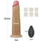 Lovetoy 8' Dual Layered Platinum Silicone Rotator vibrátor