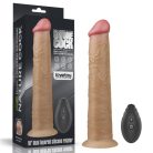 Lovetoy 10'' Dual Layered Platinum Silicone Rotator vibrátor