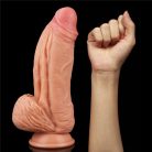 Lovetoy 10" Dual-Layered Silicone Cock tapadókorongos dildó