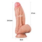 Lovetoy 10" Dual-Layered Silicone Cock tapadókorongos dildó