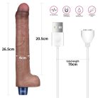 Lovetoy 10.5" REAL SOFTEE Rechargeable Silicone vibrátor