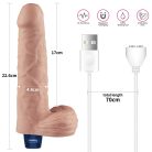 Lovetoy 9" REAL SOFTEE Rechargeable Flesh Valósághű vibrátor