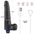 Lovetoy 10" REAL SOFTEE Rechargeable Valósághű vibrátor