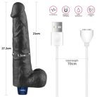 Lovetoy 10.5" REAL SOFTEE Rechargeable Valósághű vibrátor