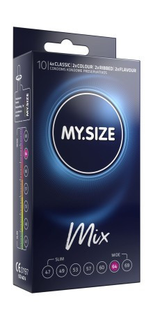 MY SIZE MIX Condoms 64 mm (10 pieces) Óvszer