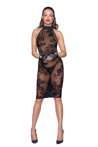  Noir Handmade - Midi tulle dress with velvet straps in the back - L szexi ruha