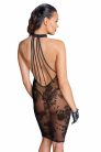  Noir Handmade - Midi tulle dress with velvet straps in the back - L szexi ruha