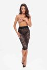  Noir Handmade - Ambivalence lace up midi skirt - L  Szexi ruha