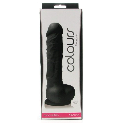 Ns Novelties Small Silicone Colours Dildo in Black  dildo    