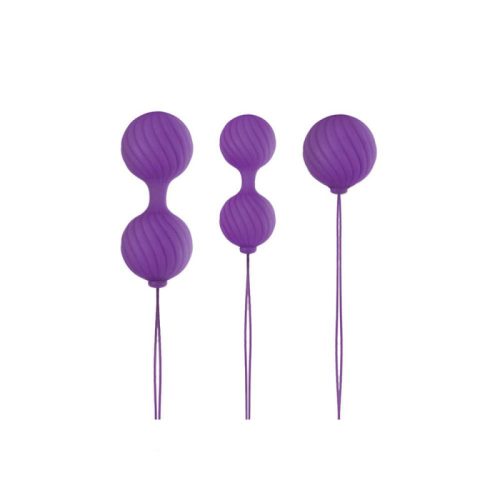 Ns Novelties Luxe O' Kegel Balls Purple   gésagolyók