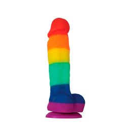   Ns Novelties Colours Pride Edition 5 inch Dildo Rainbow  Tapadókorongos dildo
