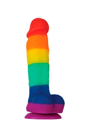 Ns Novelties Colours Pride Edition 5 inch Dildo Rainbow  Tapadókorongos dildo