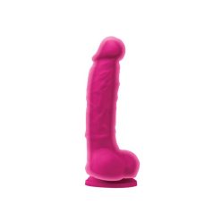   Colours  Dual Density  5" Dildo  Pink     Tapadókorongos dildo