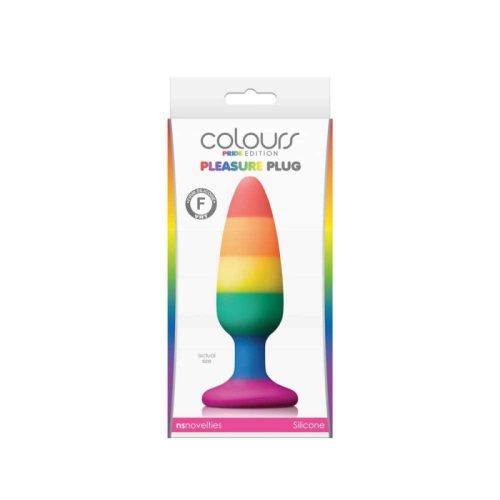 Ns Novelties Colours  Pride Edition Pleasure Plug  Medium -Rainbow