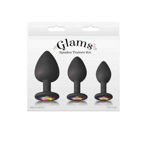 Ns Novelties Glams - Spades Trainer Kit Black fenékdugó