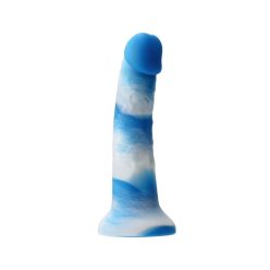   Ns Novelties Colours Pleasures Yum Yum 7" Dildo Blue Tapadókorongos dildo
