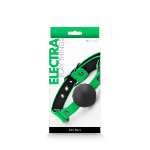 Ns Novelties  Electra Ball Gag  Green szájpecek