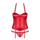 Obsessive Flameria corset & thong L/XL fűző és tanga