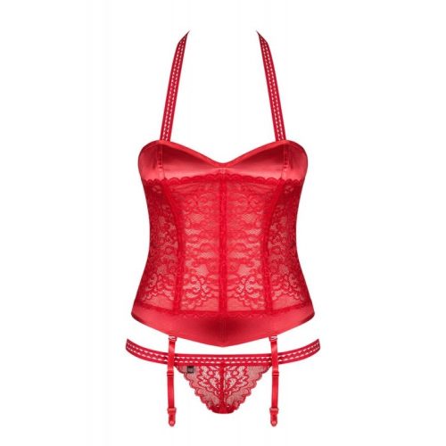 Obsessive Flameria corset & thong L/XL fűző és tanga