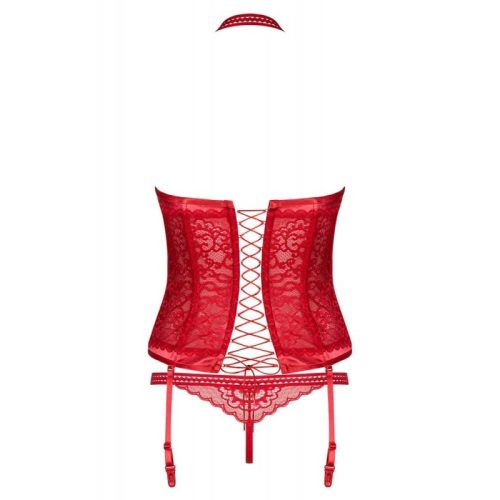 Obsessive Flameria corset & thong L/XL fűző és tanga