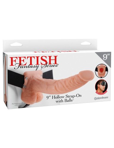 Pipedream Fetish Fantasy Series 9″ Hollow Strap-On      felcsatolható  dildó