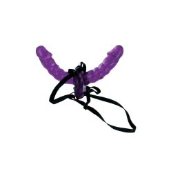   Pipedream Double Delight Strap-on Purple Felcsatolható dildó