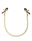 Pipedream Chain Nipple Clamps Gold/Black mellcsipesz