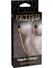 Pipedream Chain Nipple Clamps Gold/Black mellcsipesz