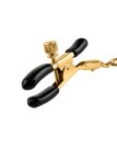 Pipedream Chain Nipple Clamps Gold/Black mellcsipesz