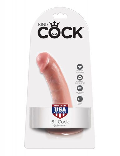 Pipedream King Cock 6" Light Tapadókorongos dildo    