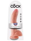 Pipedream King Cock 9" Cock with Balls Light Tapadókorongos dildó