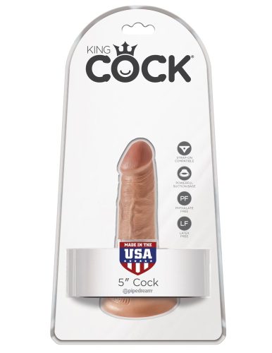 Pipedream King Cock 5" Cock Tan Tapadókorongos dildó