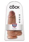 Pipedream King Cock 9 Chubby - tapadótalpas, herés dildó