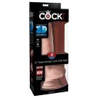 Pipedream King Cock Plus 8" Triple Density Fat Cock with Balls   Tapadókorongos dildó