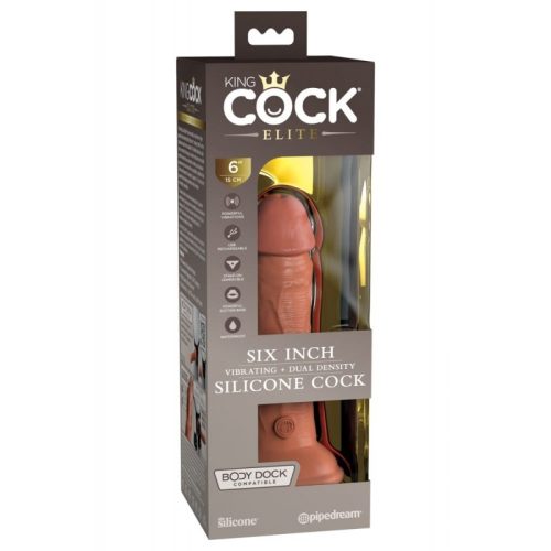 Pipedream 6" Dual Density Vibrating Silicone Cock Tan Valósághű vibrátor