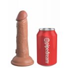 Pipedream 6" Dual Density Vibrating Silicone Cock Tan Valósághű vibrátor