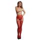 Le Désir Suspender Rhinestone Pantyhose  Red harisnyanadrág